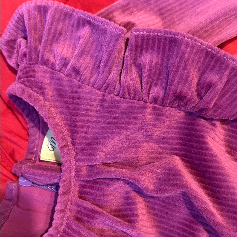 Purple Ruffled Dress - Picture 2 of 5